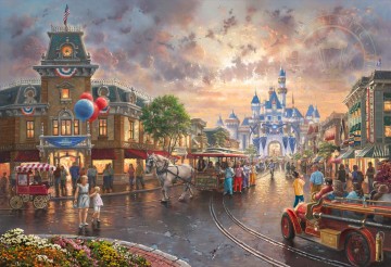  disney - Disneyland 60e anniversaire Thomas Kinkade